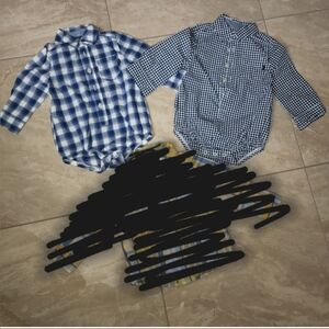 Bundle of 2 Baby Boy Plaid Shirts